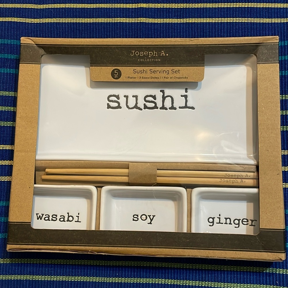 Sushi Serving Set, NIB